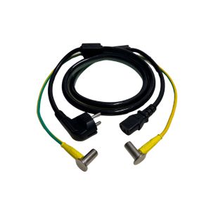 Medisch netsnoer | Schuko | C13 | 3x 1.50mm² | Kleur: zwart | Lengte: 1m