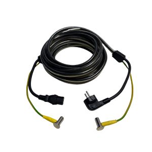 Medisch netsnoer | Schuko | C13 Lock (Easy Lock™) | 3x 1.50mm²| Kleur: zwart | Lengte: 3m