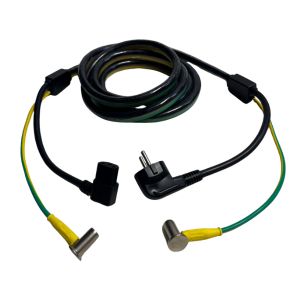 Medisch netsnoer | Schuko | C13 rechtsgehaakt | 3x 1.50mm² | Kleur: zwart | Lengte: 1m