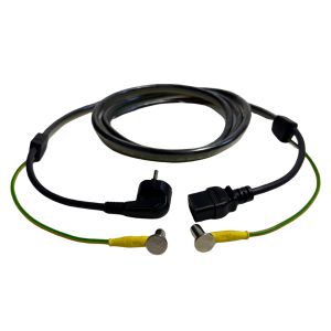 Medisch netsnoer | Schuko | C19 | 3x 1.50mm² | Kleur: zwart | Lengte: 3m